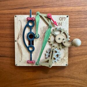 Handmade Wooden Mechanical Gear Switch